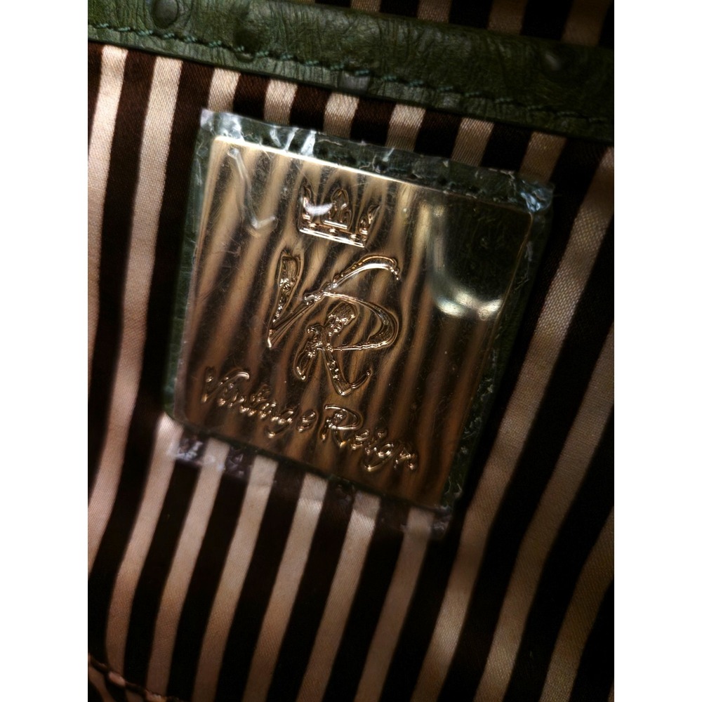 VINTAGE REIGN Ostrich/Snake-like Leather Convertible Clutch, Purse, Y2K, Boho - Picture 8 of 8